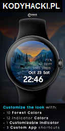 Forest Ambient - watch face Kody